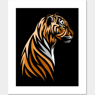 Tribal tiger Posters and Art